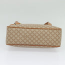CELINE Macadam Canvas Hand Bag PVC Beige Gold Auth sw601-5