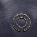 CELINE Hand Bag Leather Blue Gold Auth sw602-17