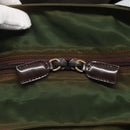 PRADA Shoulder Bag Nylon Khaki Silver Auth sw603-9