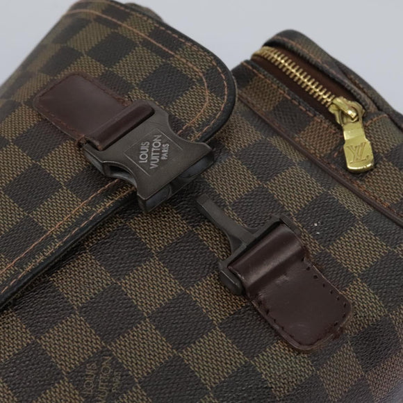 LOUIS VUITTON Damier Ebene Reporter Melville Shoulder Bag N51126 LV Auth sw611