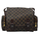 LOUIS VUITTON Damier Ebene Reporter Melville Shoulder Bag N51126 LV Auth sw611-2