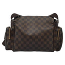 LOUIS VUITTON Damier Ebene Reporter Melville Shoulder Bag N51126 LV Auth sw611-3
