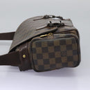 LOUIS VUITTON Damier Ebene Reporter Melville Shoulder Bag N51126 LV Auth sw611-4