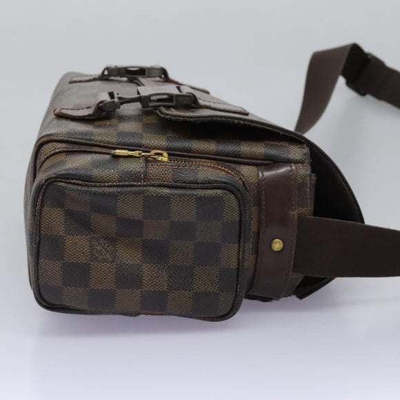 LOUIS VUITTON Damier Ebene Reporter Melville Shoulder Bag N51126 LV Auth sw611