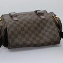 LOUIS VUITTON Damier Ebene Reporter Melville Shoulder Bag N51126 LV Auth sw611-6
