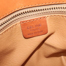 CELINE Macadam Canvas Shoulder Bag PVC Leather Brown Gold Auth sw616-16