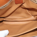 CELINE Macadam Canvas Shoulder Bag PVC Leather Brown Gold Auth sw616-11