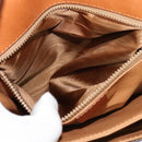 CELINE Macadam Canvas Shoulder Bag PVC Leather Brown Gold Auth sw616-21