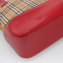 Burberrys Nova Check Shoulder Bag Canvas Beige Gold Auth sw618-16