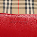 Burberrys Nova Check Shoulder Bag Canvas Beige Gold Auth sw618-17