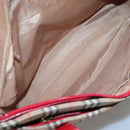 Burberrys Nova Check Shoulder Bag Canvas Beige Gold Auth sw618-11