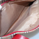 Burberrys Nova Check Shoulder Bag Canvas Beige Gold Auth sw618-12