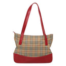 Burberrys Nova Check Shoulder Bag Canvas Beige Gold Auth sw618-2