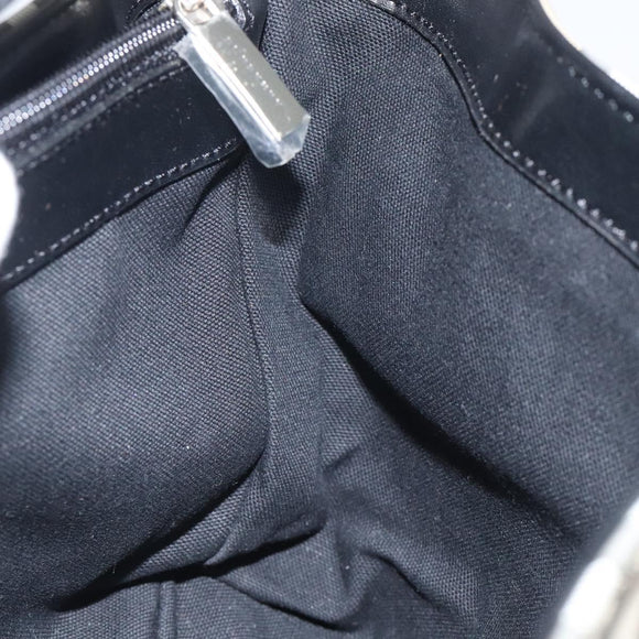 BURBERRY Nova Check Hand Bag PVC Beige Auth sw619