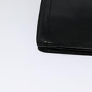 SAINT LAURENT Shoulder Bag Leather Black Silver Auth sw623-15