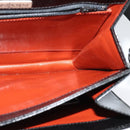 SAINT LAURENT Shoulder Bag Leather Black Silver Auth sw623-18