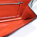 SAINT LAURENT Shoulder Bag Leather Black Silver Auth sw623-21