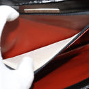 SAINT LAURENT Shoulder Bag Leather Black Silver Auth sw623-12