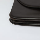 BALLY Shoulder Bag Leather Brown Gold Auth sw625-9