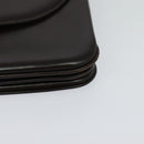 BALLY Shoulder Bag Leather Brown Gold Auth sw625-14