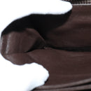 BALLY Shoulder Bag Leather Brown Gold Auth sw625-19