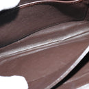 BALLY Shoulder Bag Leather Brown Gold Auth sw625-20