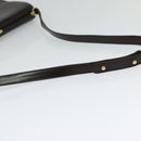 BALLY Shoulder Bag Leather Brown Gold Auth sw625-7