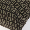 FENDI Zucchino Canvas Tote Bag Brown Auth sw629-15
