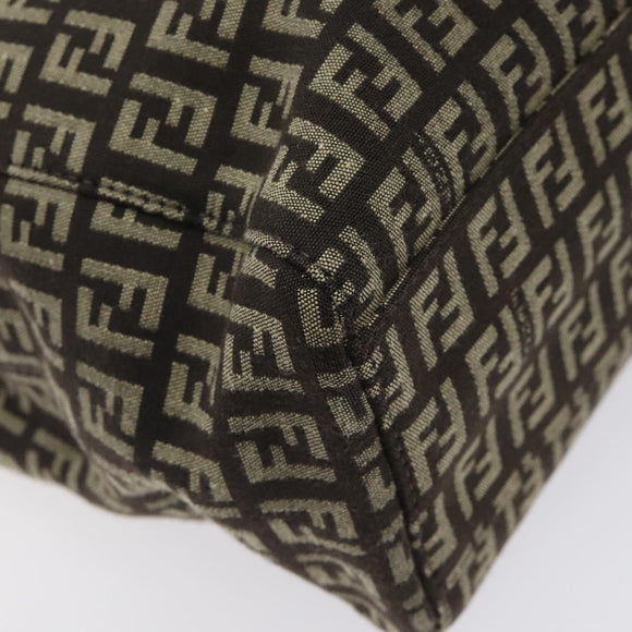 FENDI Zucchino Canvas Tote Bag Brown Auth sw629