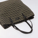 FENDI Zucchino Canvas Tote Bag Brown Auth sw629-6