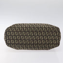FENDI Zucchino Canvas Tote Bag Brown Auth sw629-5