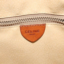 CELINE Macadam Canvas Shoulder Bag PVC Leather Brown Gold Auth sw634-16