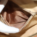 CELINE Macadam Canvas Shoulder Bag PVC Leather Brown Gold Auth sw634-11