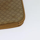 CELINE Macadam Canvas Shoulder Bag PVC Beige Gold Auth sw637-17