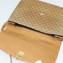 CELINE Macadam Canvas Shoulder Bag PVC Beige Gold Auth sw637-9