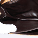 CELINE Macadam Canvas Shoulder Bag PVC Beige Gold Auth sw637-21