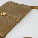 CELINE Macadam Canvas Shoulder Bag PVC Beige Gold Auth sw637-6