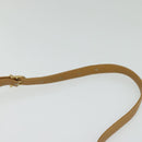 CELINE Macadam Canvas Shoulder Bag PVC Beige Gold Auth sw637-8