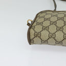 GUCCI GG Supreme Web Sherry Line Bag PVC Beige Gold 10 02 055 Auth sw642-9