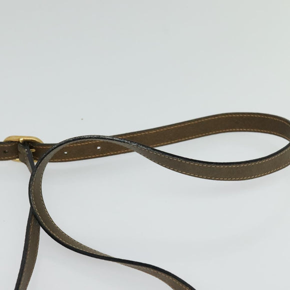 GUCCI GG Supreme Web Sherry Line Bag PVC Beige Gold 10 02 055 Auth sw642