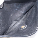 Christian Dior Trotter Canvas Clutch Bag Navy Gold Auth sw646-12
