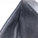 Christian Dior Trotter Canvas Clutch Bag Navy Gold Auth sw646-18