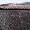 Christian Dior Trotter Canvas Shoulder Bag Brown Gold Auth sw647-10