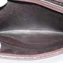 Christian Dior Trotter Canvas Shoulder Bag Brown Gold Auth sw647-11