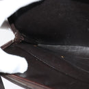 Christian Dior Trotter Canvas Shoulder Bag Brown Gold Auth sw647-18