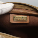 Christian Dior Honeycomb Canvas Shoulder Bag PVC Beige Gold Auth sw649-15