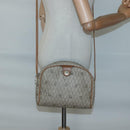 Christian Dior Honeycomb Canvas Shoulder Bag PVC Beige Gold Auth sw649-19