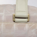 CHANEL New Travel Line Hand Bag Nylon Pink Silver CC Auth sw653-14