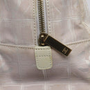 CHANEL New Travel Line Hand Bag Nylon Pink Silver CC Auth sw653-15