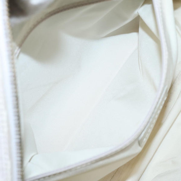 CHANEL New Travel Line Hand Bag Nylon Pink Silver CC Auth sw653